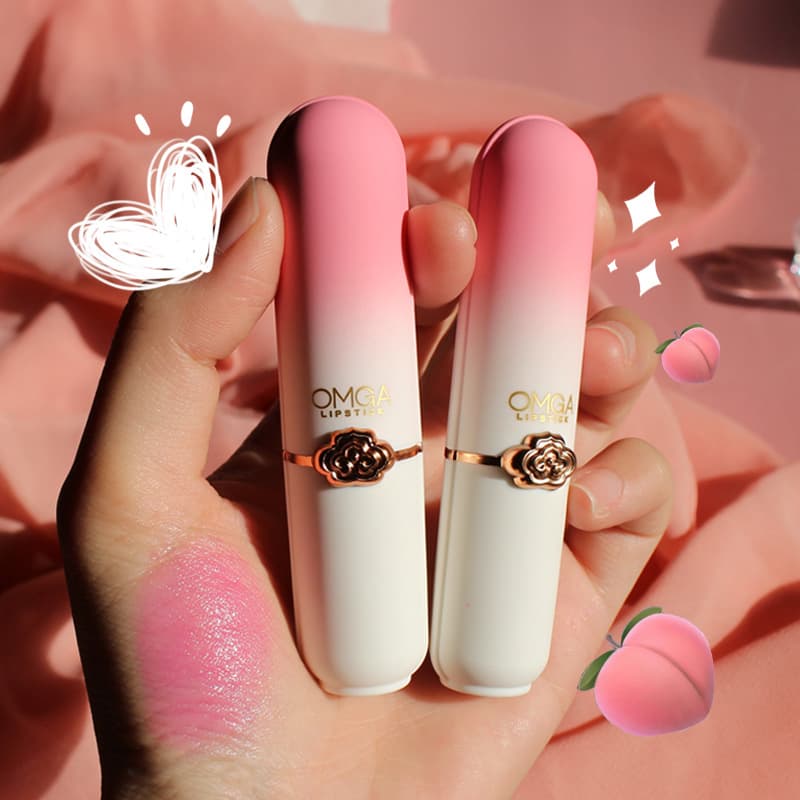 Omga Color-changing Lip Gloss Lipstick Moisturizing Waterproof Long-lasting Hydrating Cosmetics Temperature-change Makeup