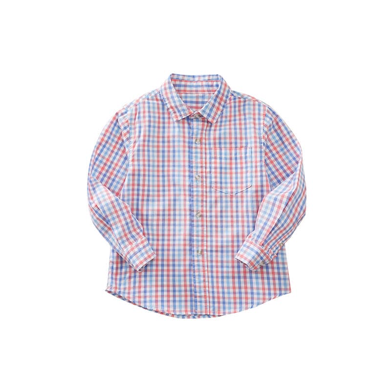 Boys Shirt Jacket Clearance Long Sleeve Cotton A Class Boys Plaid Top Spring Autumn Casual Children's Shirt