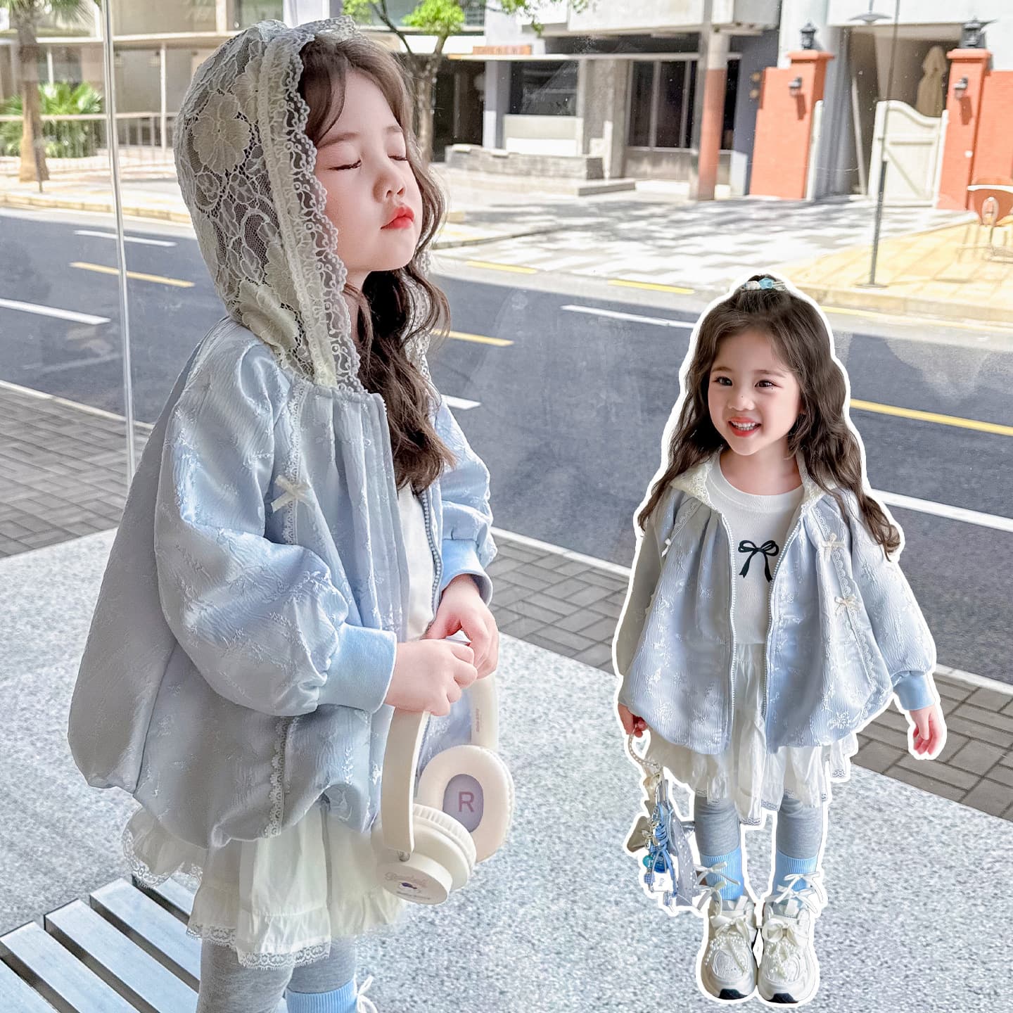 Girls Spring Jacket 2026 New Style Children's Hooded Thin Spring Jacket for Baby Girls Unique and Super Nice-looking Jacket