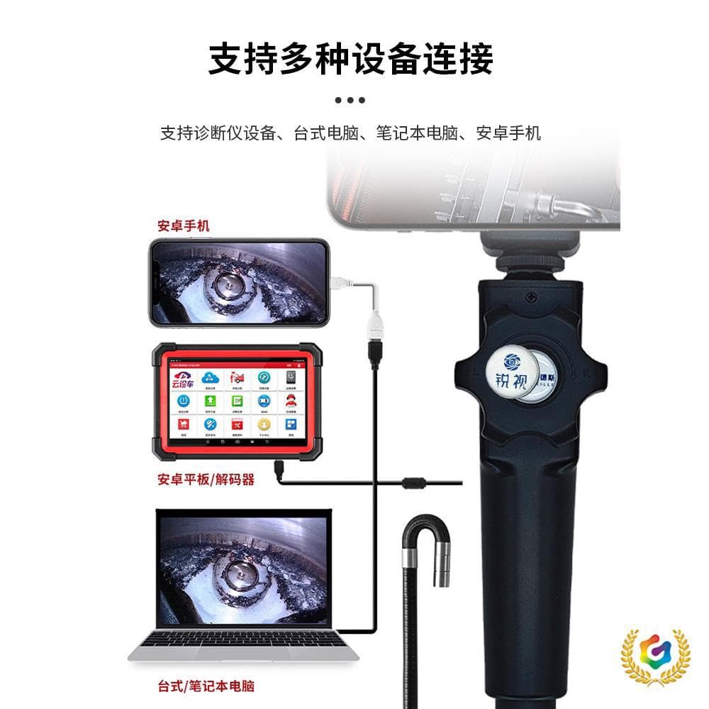 ✅ 360° HD Endoscope Camera for Automotive Repair, High Temperature Resistant, Rotatable, for In-Cylinder Pipe Inspection