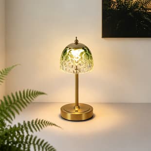 Cross-border Crystal Small Desk Lamp, Bedside Rechargeable Night Light, Ambient Lamp for Bedroom, American Light Luxury Decorative Bar Desk Lamp