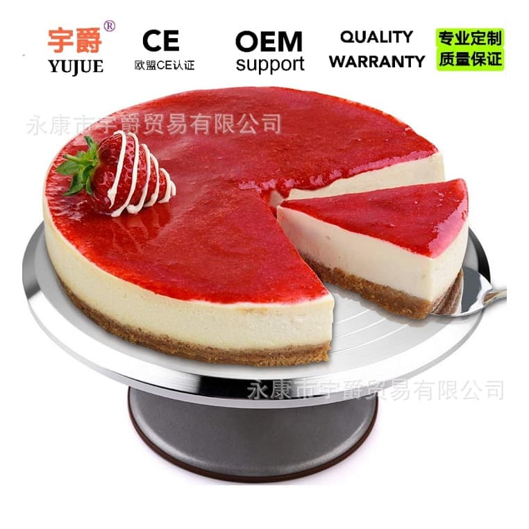 Cross-border 12-inch cake aluminum alloy turntable decoration mounting table rotating cake turntable 30cm baking tools