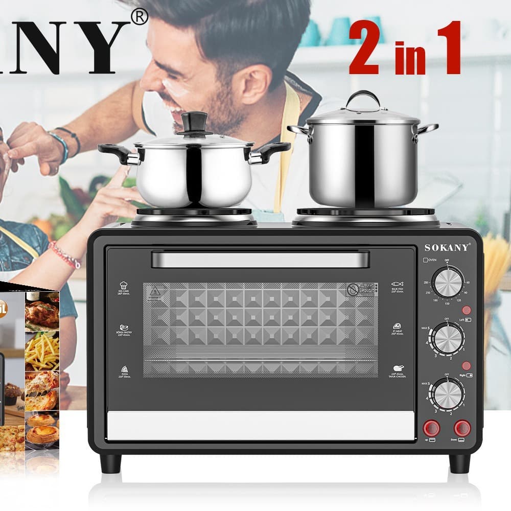 Sokany Home Electric Oven 35L Capacity Oven Baking Kitchen Multifunctional Oven 437
