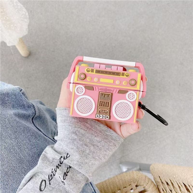Cartoon Classic Radio AirPods 4th Gen Bluetooth Earbuds Case Cover Compatible with Apple Pro 3 Soft Shell 12th Gen
