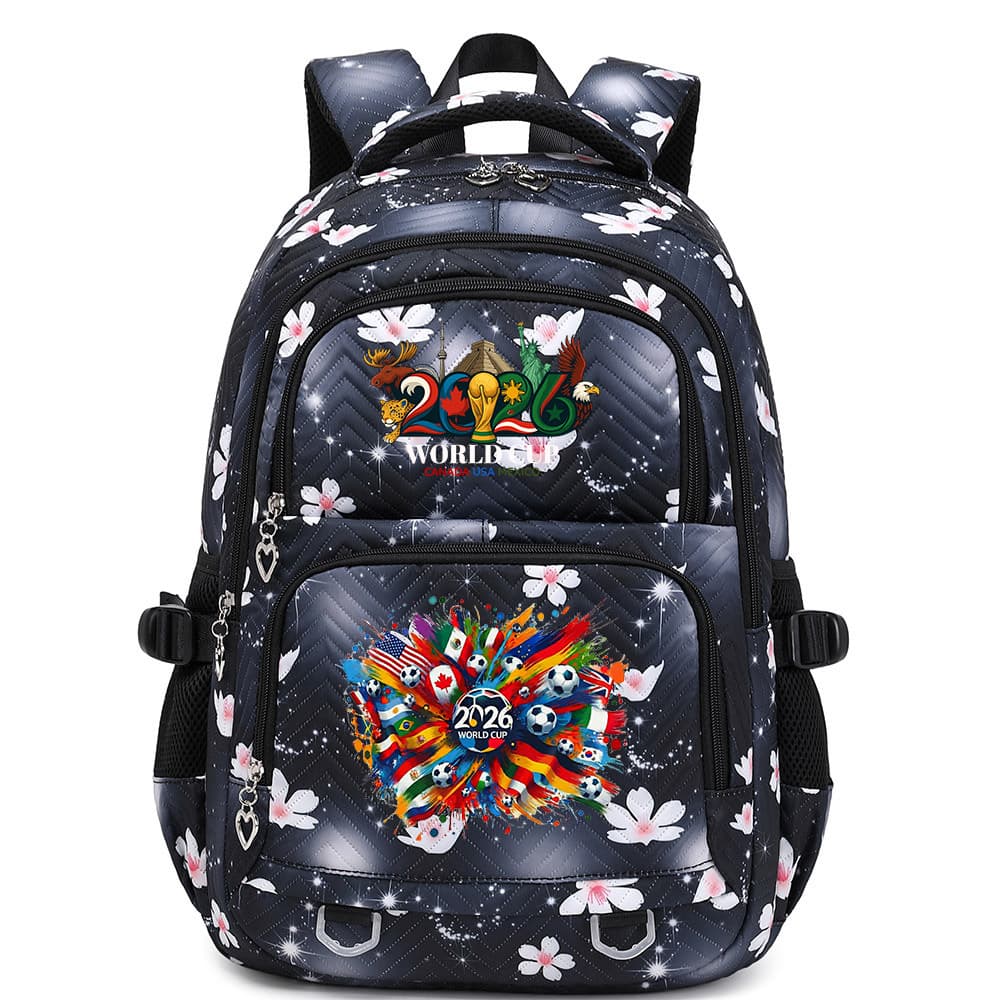 Cross-border 2026 USA World Cup Football Backpack Student Men Women Travel Leisure Backpack Fan Campus School Bag