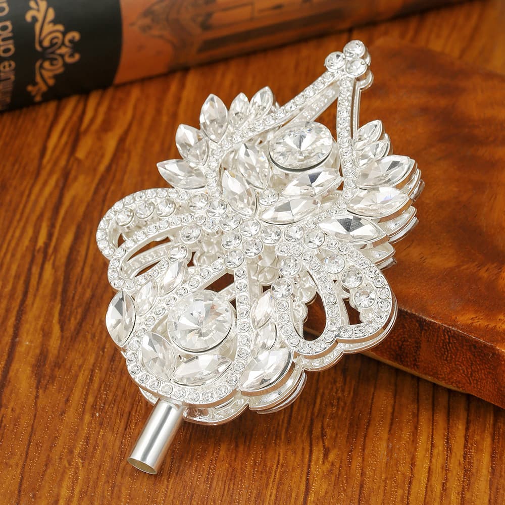 Queen Scepter Children's Catwalk Handheld Prop Crystal Magic Wand Fairy Wand Prop Beauty Pageant Crown