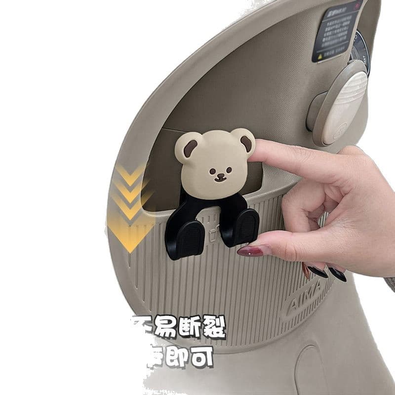 Cute Cartoon Pattern Electric Vehicle Storage Box Hook Front Hanging Hook Universal Storage Organizer for Electric Scooter and Motorcycle
