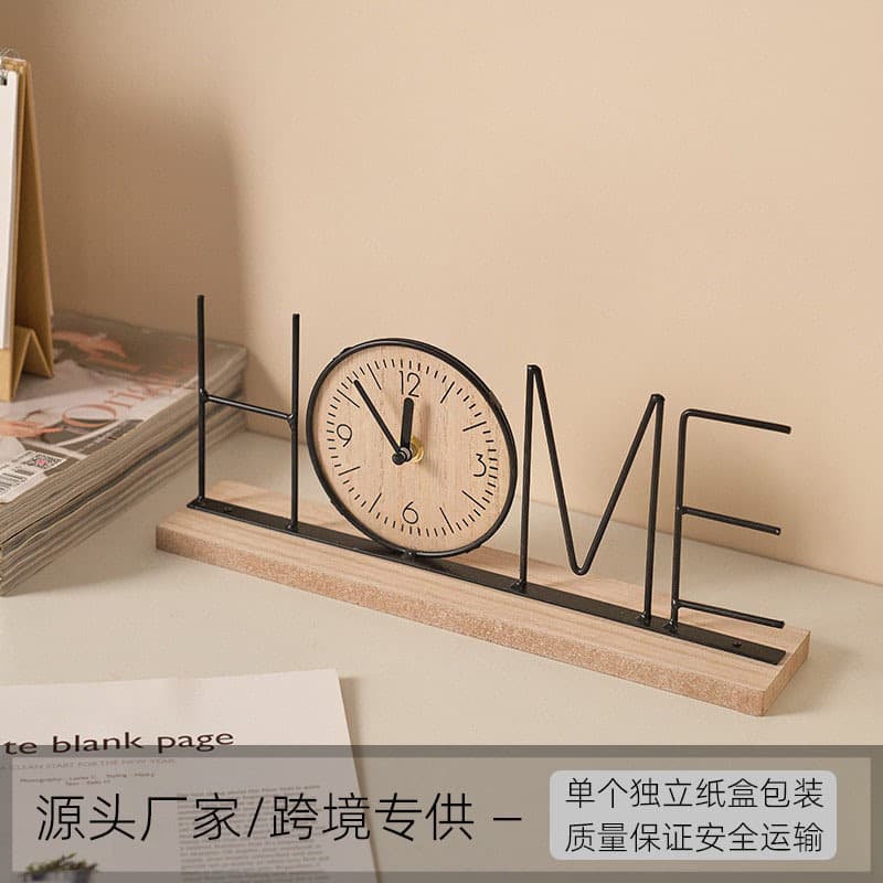 European-style Creative TV Cabinet Decorative Ornament for Living Room, Bedroom, Entryway, Wine Cabinet, Office Desk Clock Display