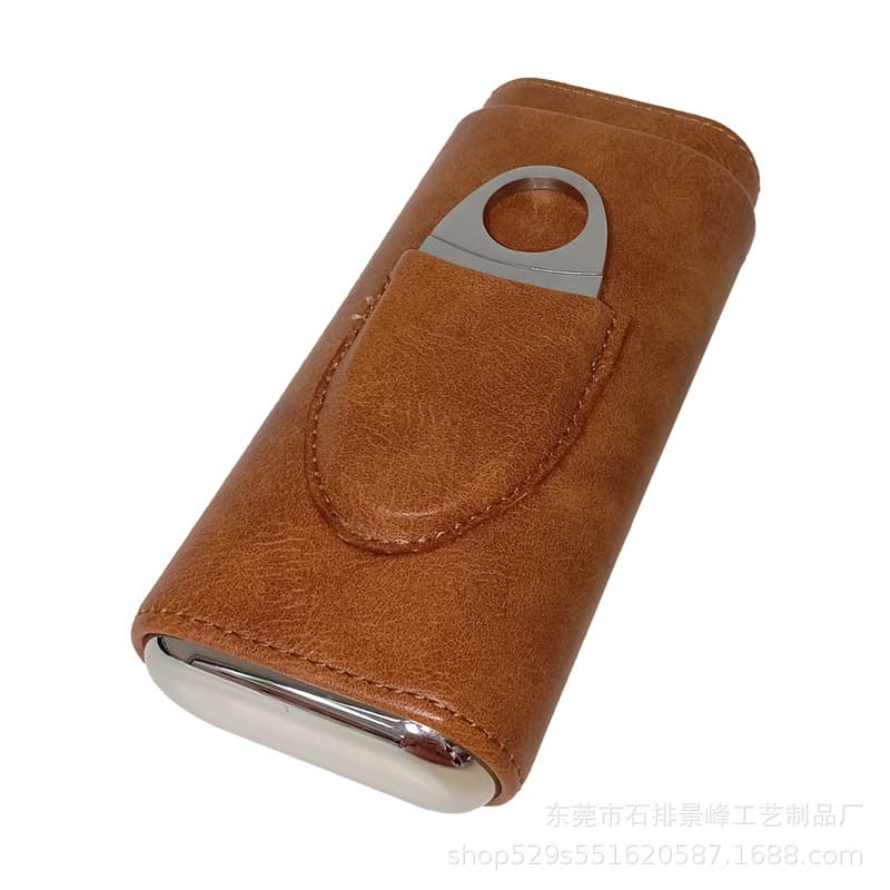 New brown cedar wood humidor cigar case, convenient