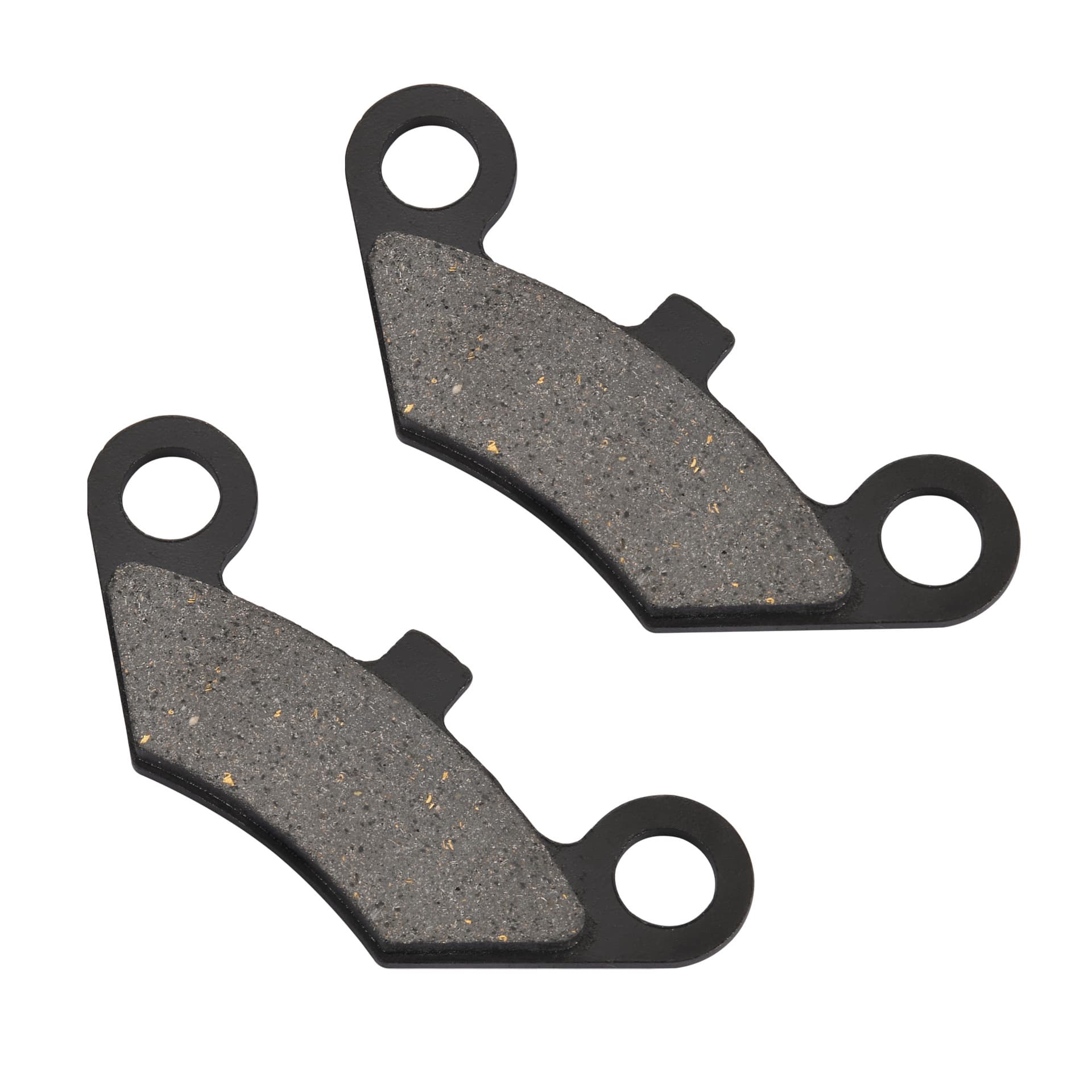 Brake pads compatible with 125cc and 150cc ATVs, go-karts, four-wheeled motorcycles, dune buggies, and 4-wheeled vehicles.
