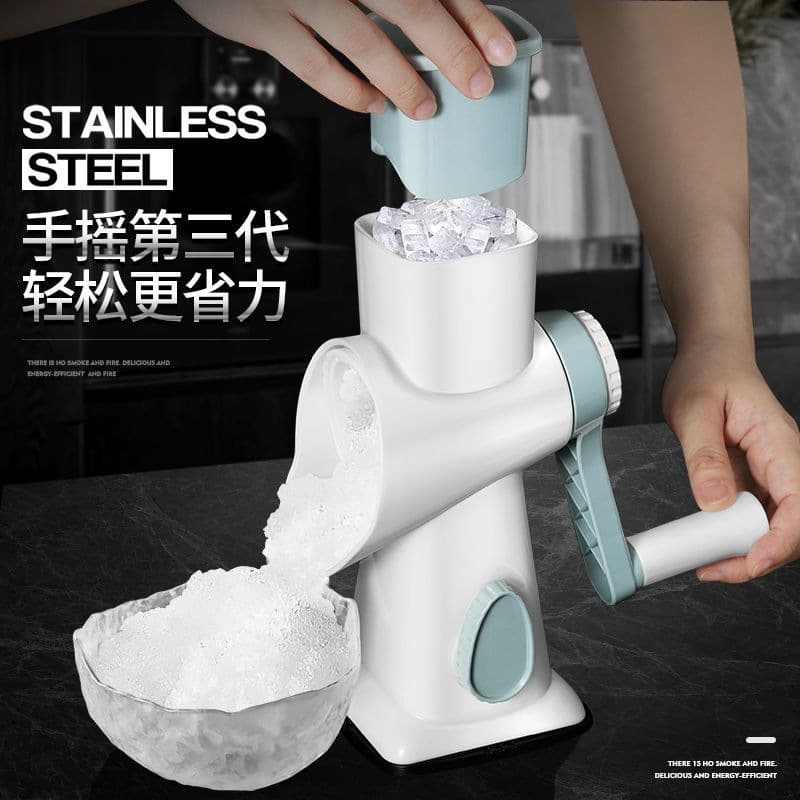 Ice shaver, night market stall, household small hand-cranked manual shaved ice machine, commercial shaved ice machine, non-electric