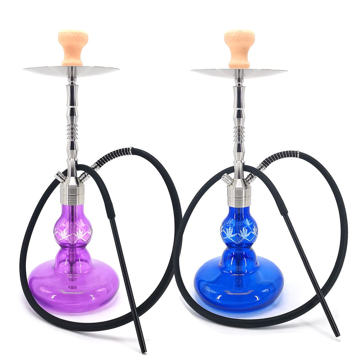 Cross-border Source Hookah Set 304 Stainless Steel Large Gourd Glass Bottle Arabic Hookah Shisha