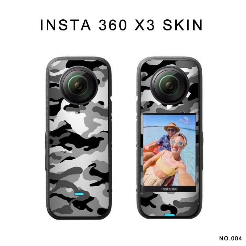 Insta360 X3 Sticker, Sports Camera Protective Film, Personalized Color Skin, Scratch-Resistant, Waterproof, Ventilated Adhesive