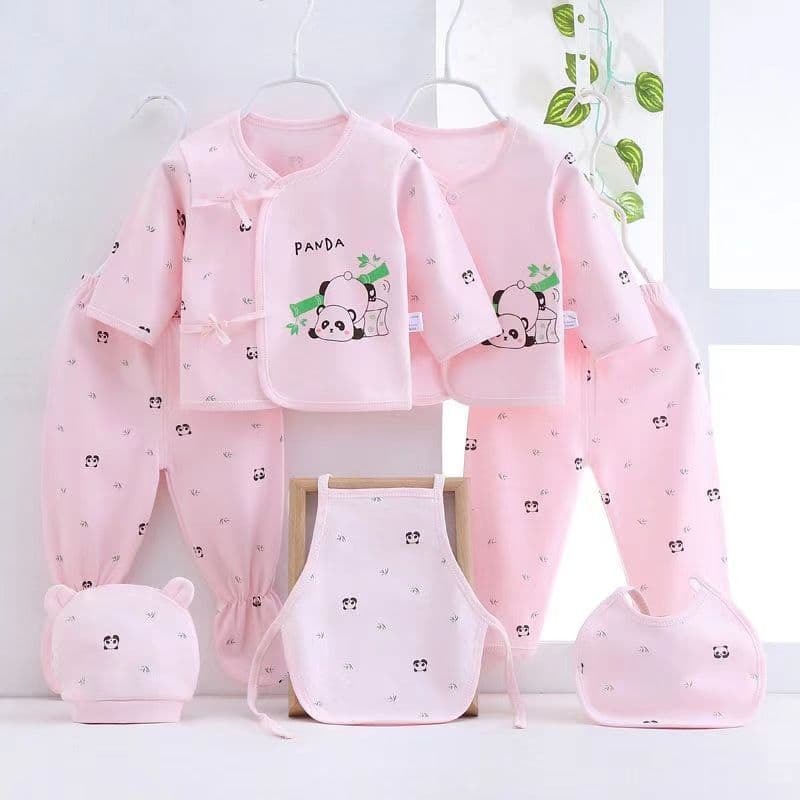 Newborn 7-Piece Set - Pure Cotton Baby Clothes Set, Underwear and Pants for Newborn Boys and Girls, 0-3 Months
