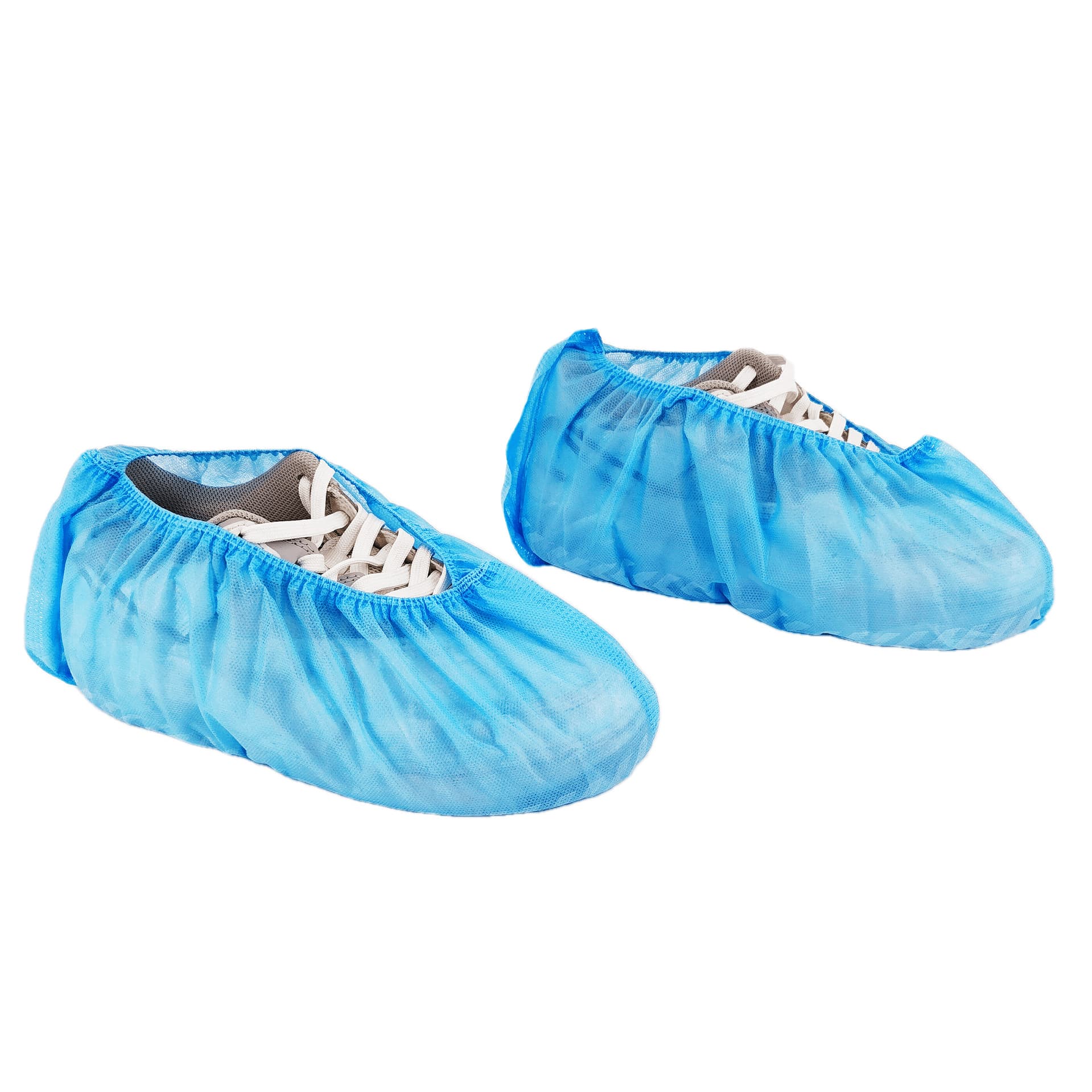 Thickened non-woven disposable printed tire pattern shoe covers, home use with full rib design, dustproof with elastic bottom foot covers.