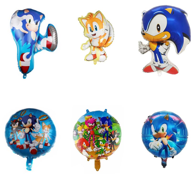 New Sonic Aluminum Film Balloons Children's Toy Party Decorative Balloons Wholesale
