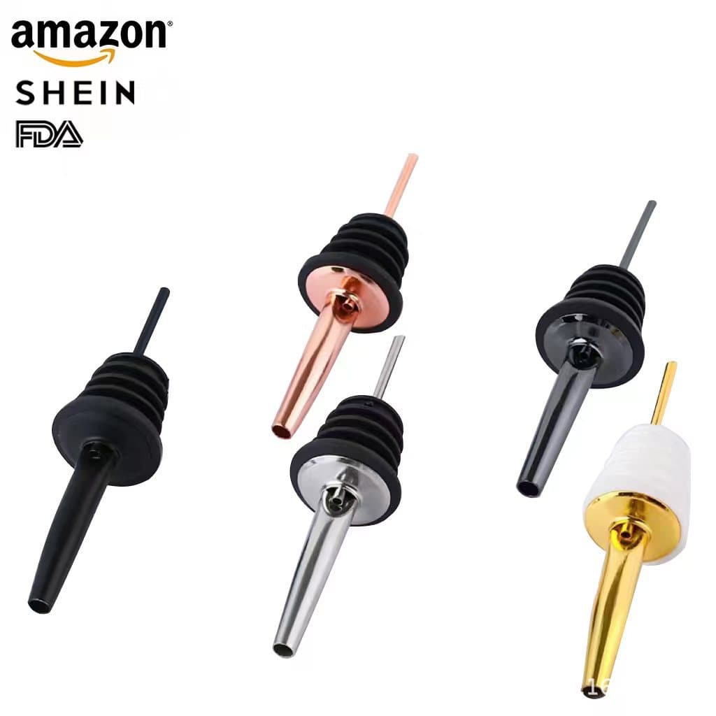 Cross-Border Stainless Steel Wine Stopper and Pourer, Dual-Use Wine Bottle Opener, Wine Spout Accessories Wholesale