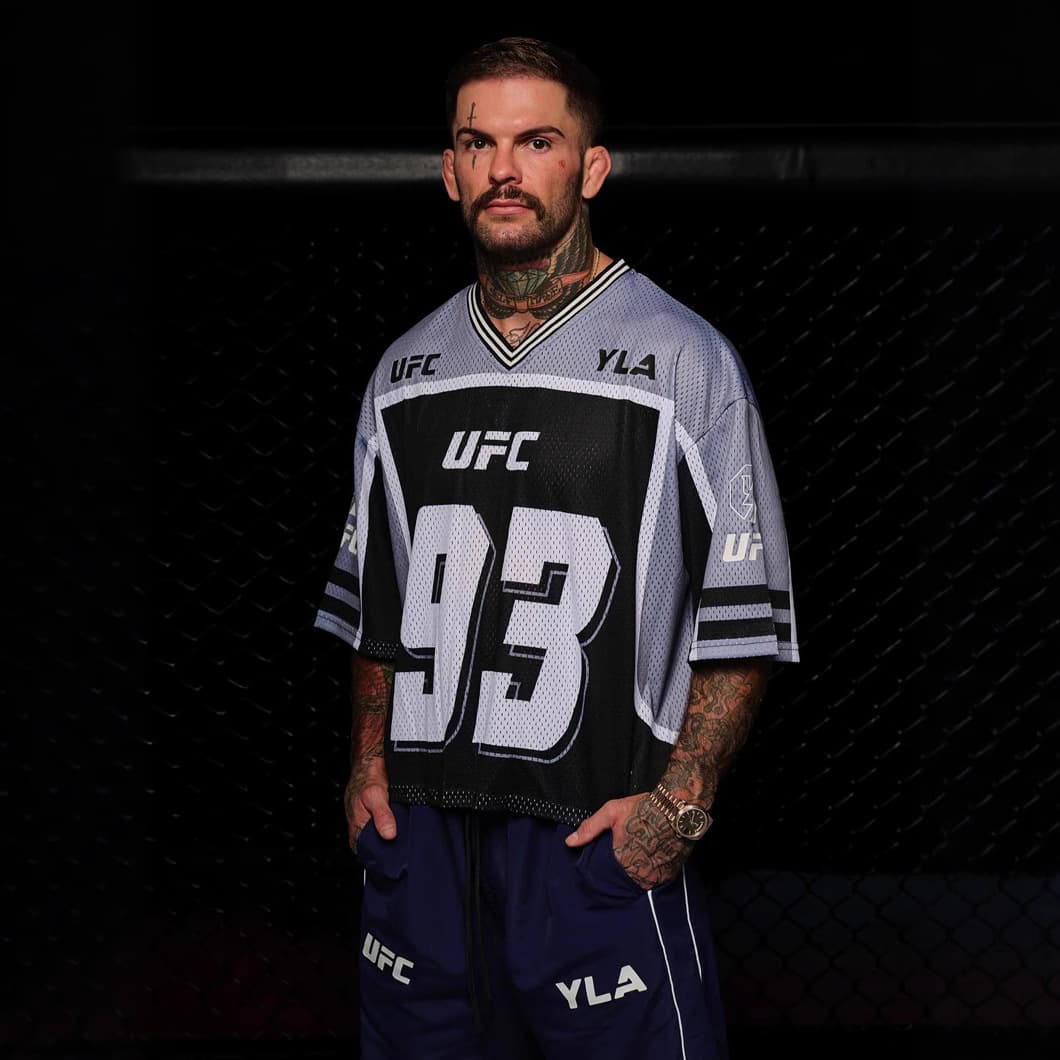 YOUNGLA American new style men's oversized T-shirt UFC alliance same style sports fitness quick-drying breathable short-sleeved