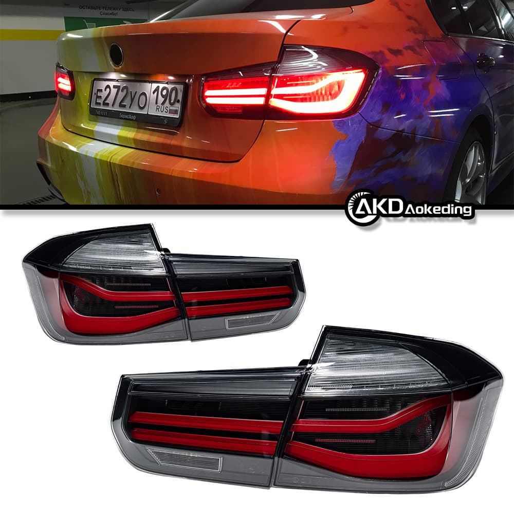 For 12-18 BMW 3 Series F30 Tail Light Assembly Modified MP Style F35 LED Rear Tail Light Flowing Turn Signal Light