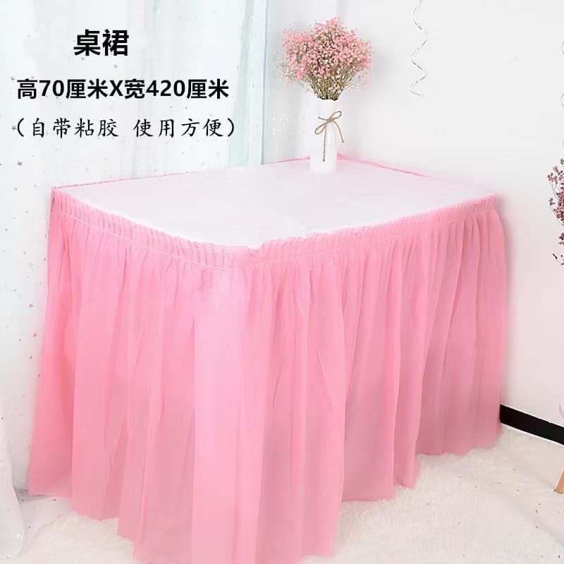 Ins-style Christmas Tablecloth Colorful Birthday Party Disposable PEVA Waterproof Wedding Table Cover