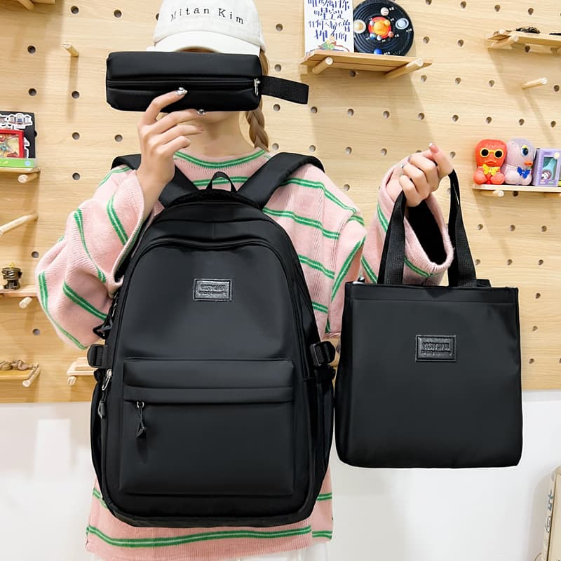 Trendy High-Aesthetic Backpack New Korean Style Large Capacity Weight-Reducing School Bag for Middle and College Students Forest-Inspired Backpack for Women