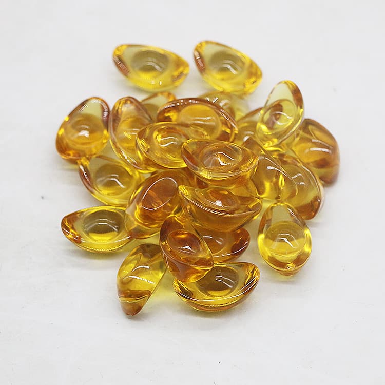 Yellow Crystal Treasure Bowl, Ingot Gold Bar Feng Shui Ornament, Home Living Room Decor, Opening Ceremony Gift, Crystal Craft