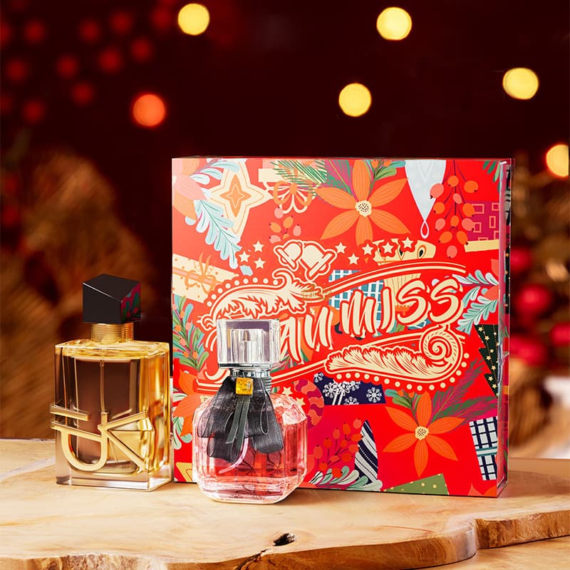 Men's and Women's Gift Box Perfume Christmas Long-Lasting Fragrance TikTok Kuaishou Cross-Border Hot Spring Festival Perfume Gift Box Wholesale