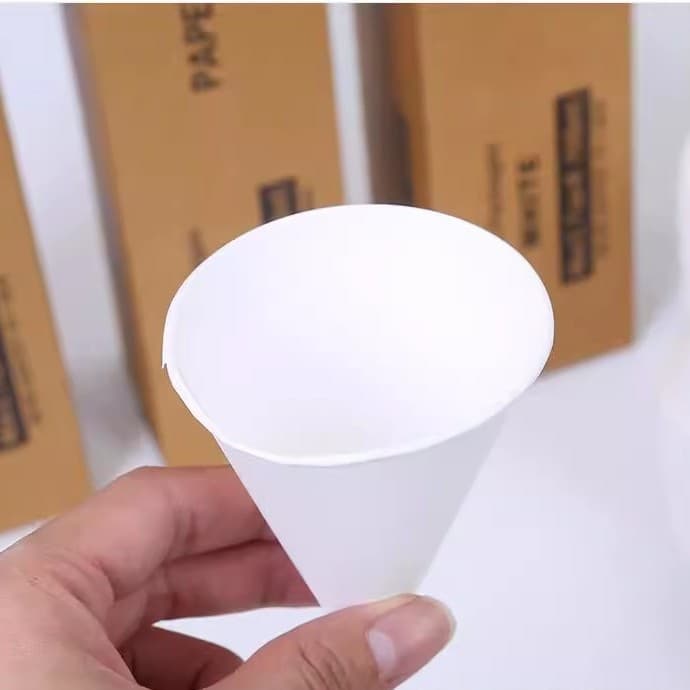 Disposable cone paper cup/cone paper cup 3.7 oz tip cup 4oz curled tip cup 6oz airport tip cup
