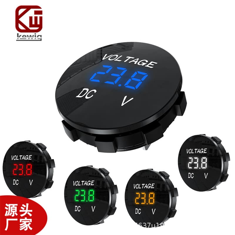 KEWIG Modified Car Battery Voltage DC LED Digital Display Car Voltmeter Detector 5-48V