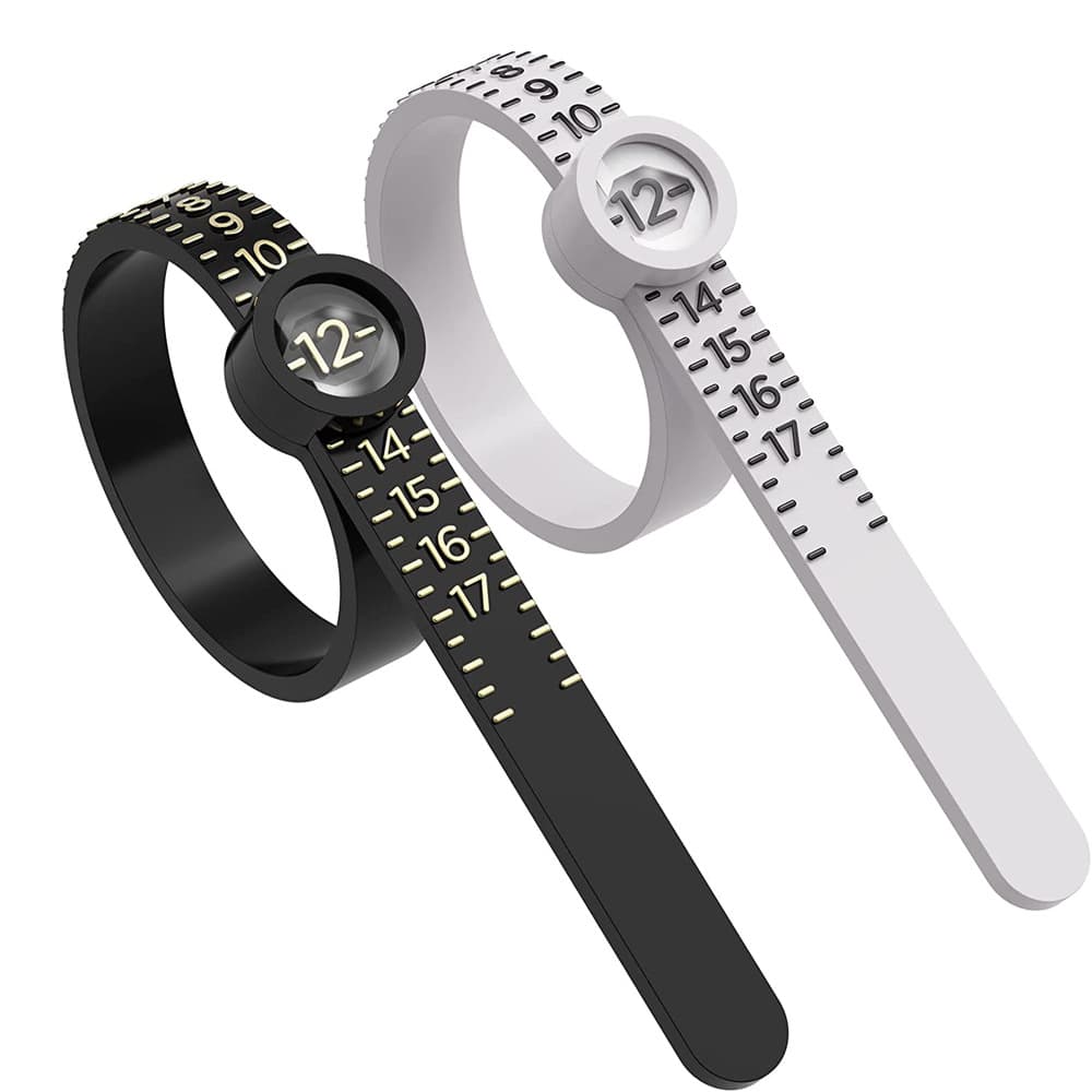 Measuring tape with magnifier, ring soft tape, ring gauge, ring size sorter, US size ring gauge