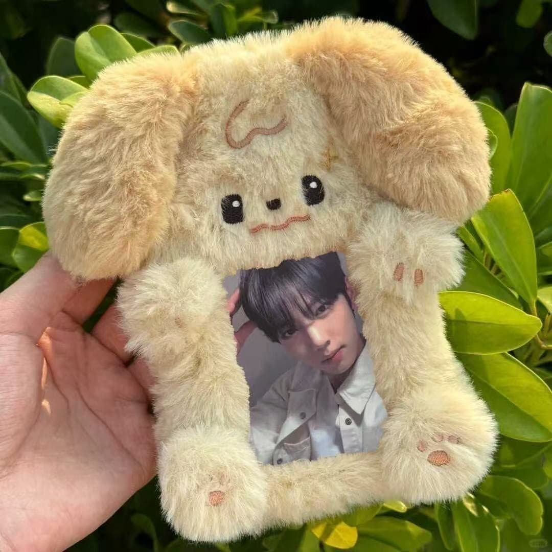 2026 Exclusive Cute Plush Puppy Red Envelope Pendant Idol Photo Card Protective Case as New Year Gift for Girlfriends and Friends