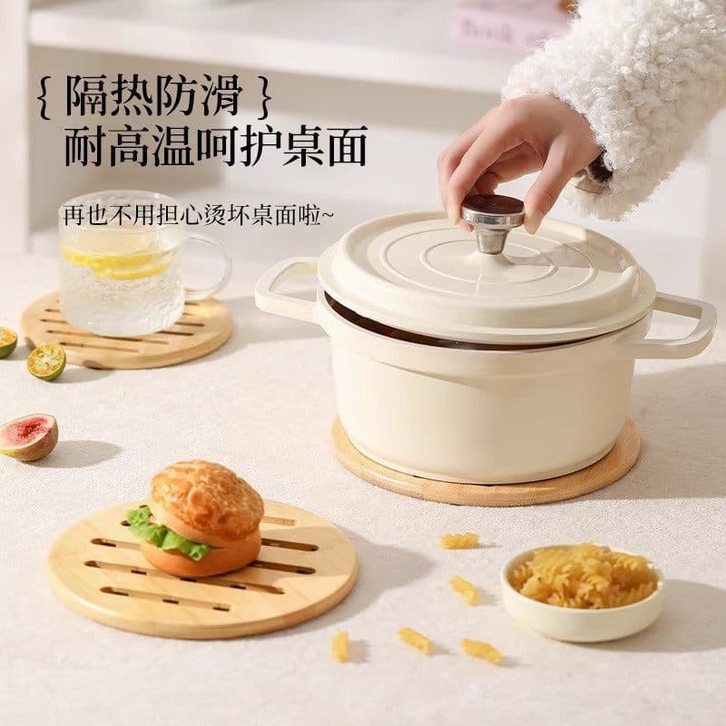 Household insulation mat thickened anti-scalding and high temperature resistant dish plate casserole mat special new kitchen bowl mat dining table mat