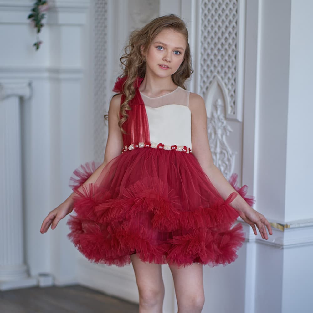 Girls' Princess Skirt Tulle Dress Cake Design Netting Gown Children's Dress Tutu Dress Spring Autumn Summer Seasonal Wear