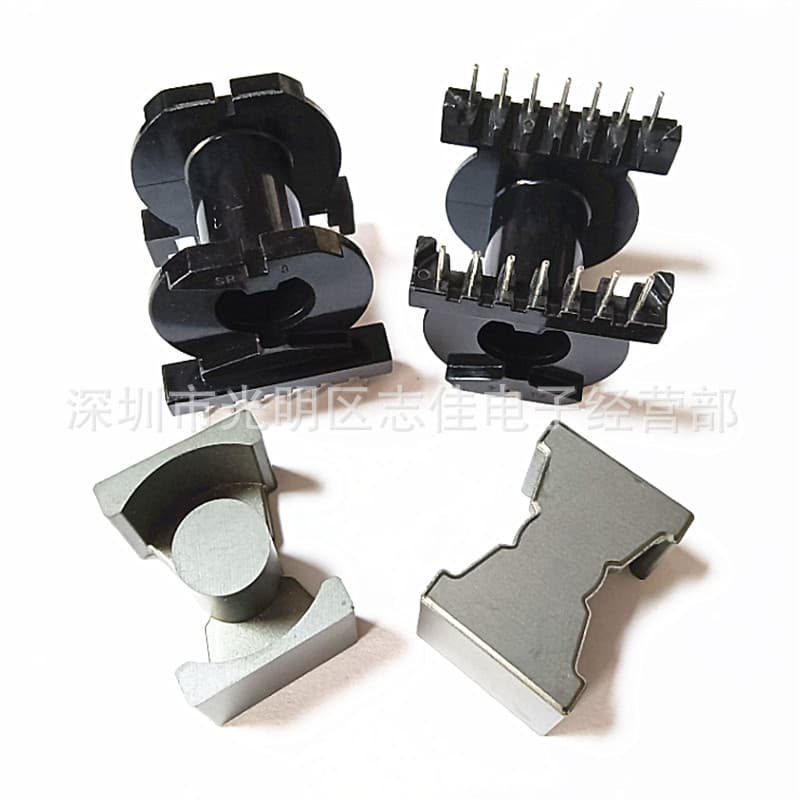 PQ4040 transformer core frame, PQ40 bakelite frame, horizontal 7+7 pin core frame.