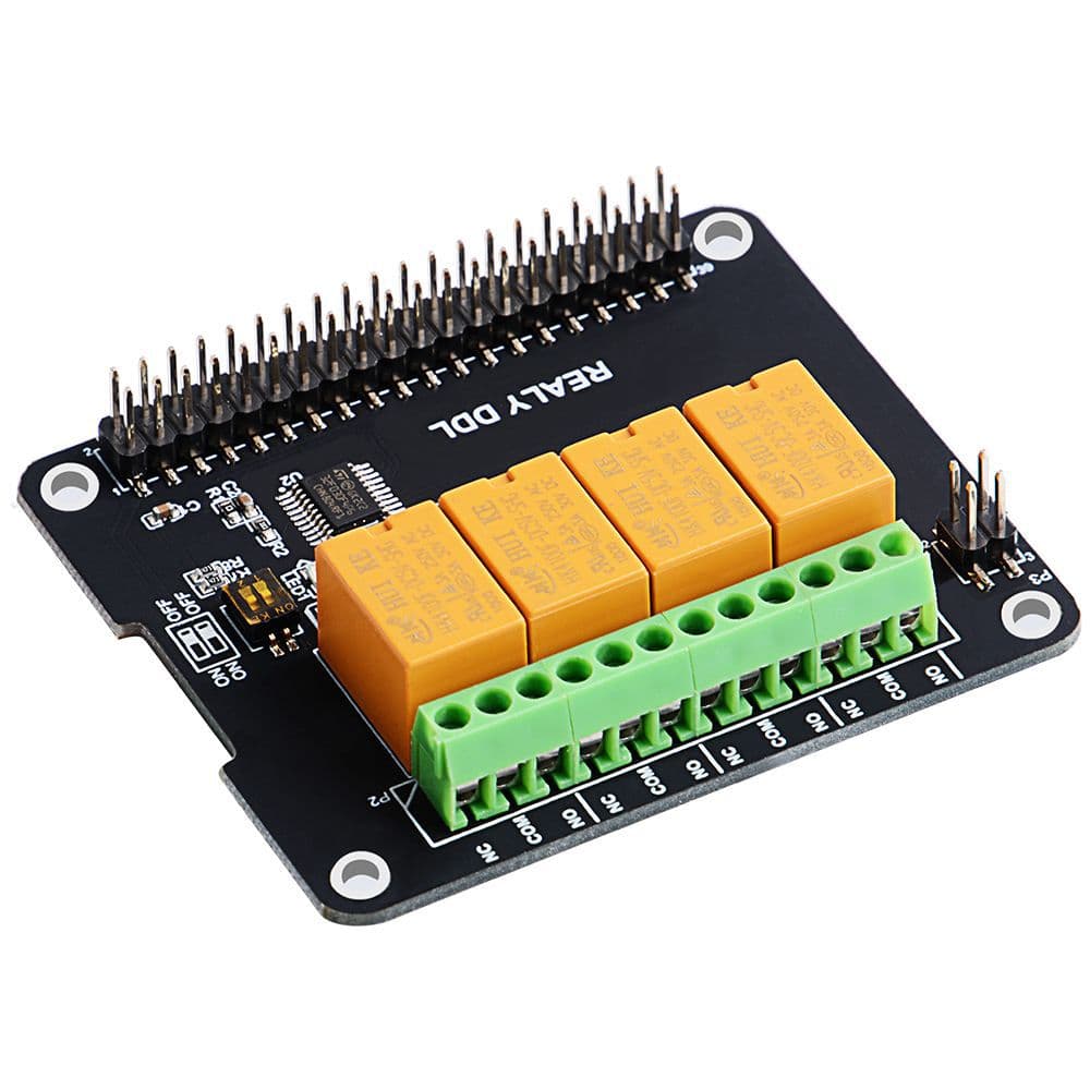 Docker Pi Raspberry Pi 4-Channel Relay Switch Board Smart Home Hardware