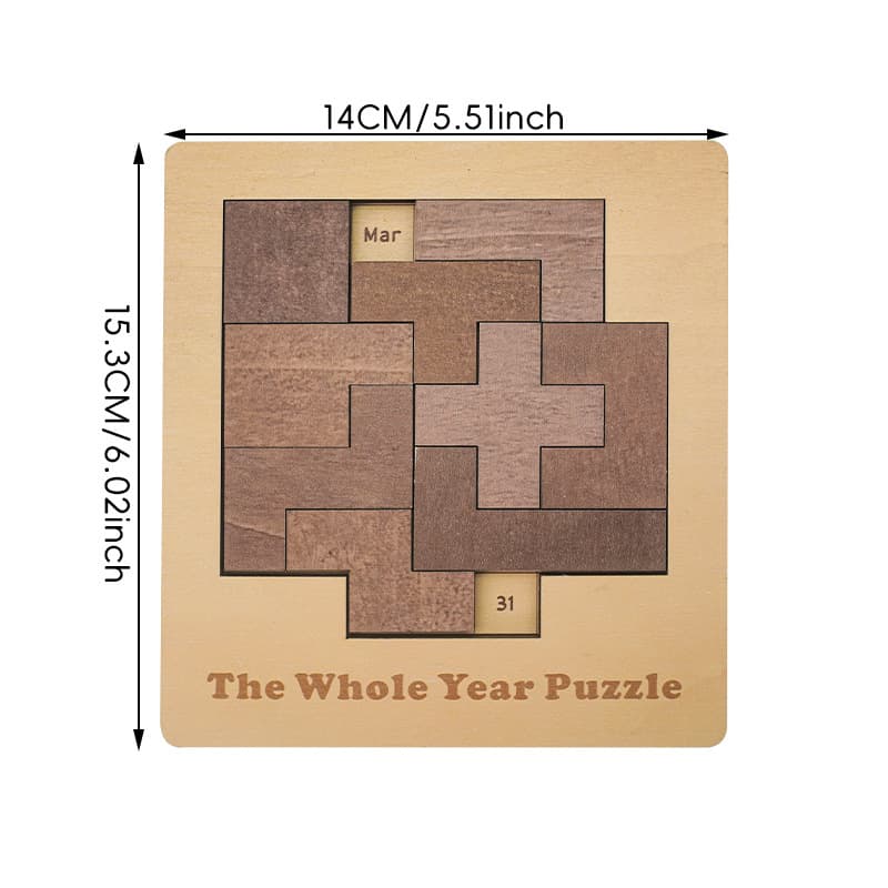 Cross-Border Fun Calendar Puzzle Challenge Creative Personalized Calendar Desktop Decoration Parent-Child Interactive Puzzle Game