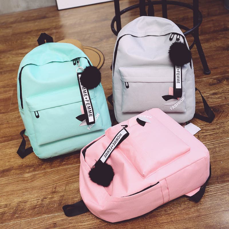 School bag men's large capacity simple travel backpack men's casual Japanese style female college student high school junior high school student backpack