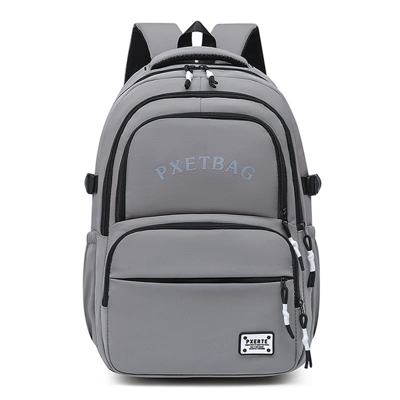 Unisex High School Backpack Korean Style Large Capacity School Bag Breathable Comfortable Nylon Double Shoulder Strap Bookbag
