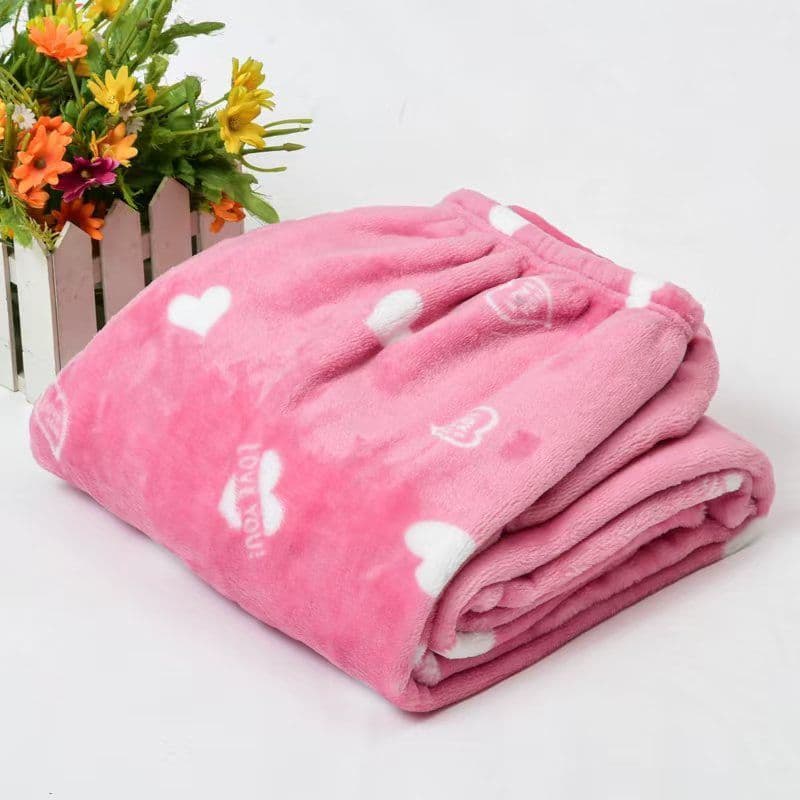 Autumn and Winter Thickened Coral Fleece Flannel Pajama Pants for Women with Printed Flannel, Suitable for Wearing Outside as Home Pants