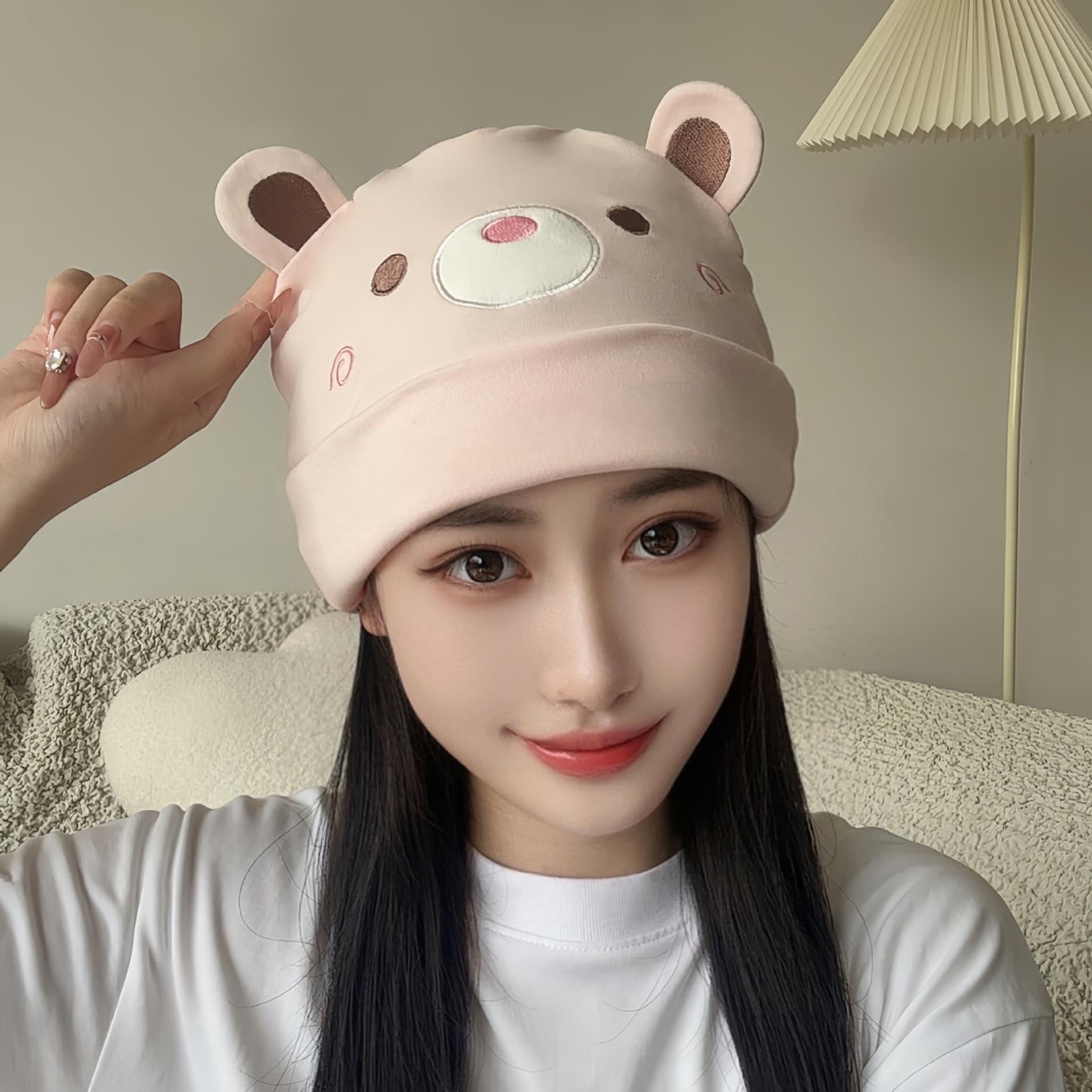 New Postpartum Cotton Class A Spring/Summer Cartoon Embroidered Maternity Stacking Hat Warm Head Protection Nursing Head Scarf
