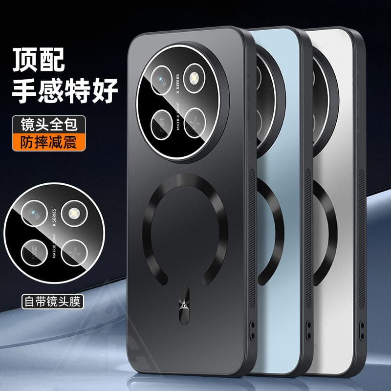 Case for Honor X80 Pro Max with Lens Film, Full Coverage Built-in Shockproof Protective Shell