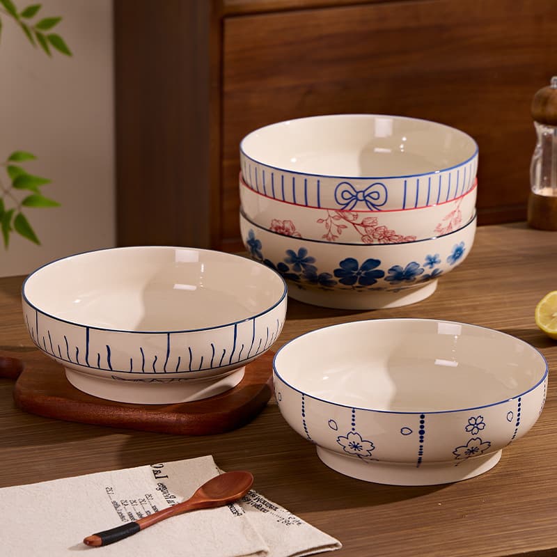9.4-inch large soup bowl-[Five Colors]