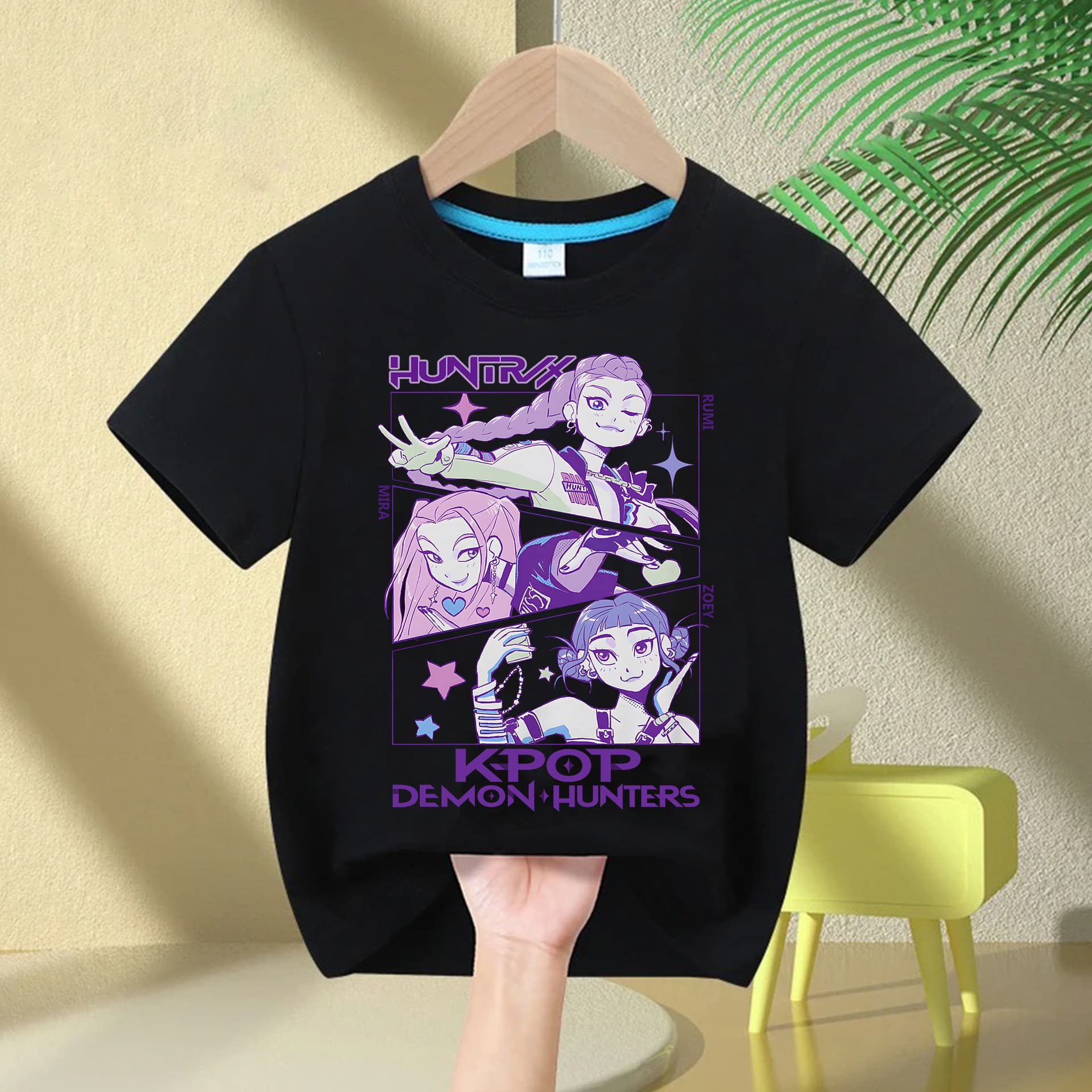 Witch Hunt Cross-Border New Children's Printed Short-Sleeve T-Shirt Cute Pattern Pure Cotton Round Neck Top
