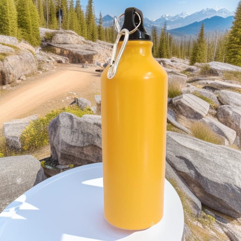 500ml Aluminum Sports Water Bottle - Aluminum Water Bottle, Aluminum Bottle, Aluminum Cup, Single Layer Cold Water Bottle, Outdoor Water Bottle, Bottle