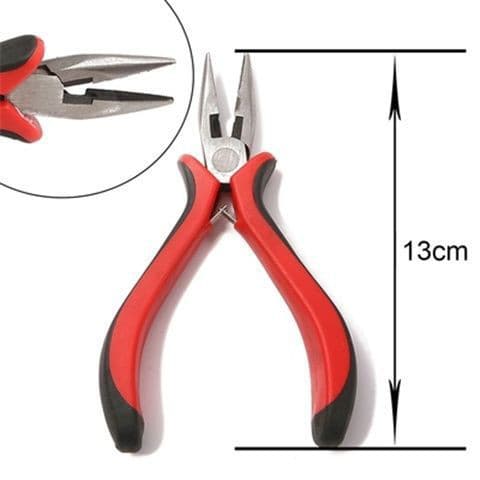 Hand tools DIY mini needle nose pliers in stock curved round flat nose top cutting jewelry pliers small pliers long mouth