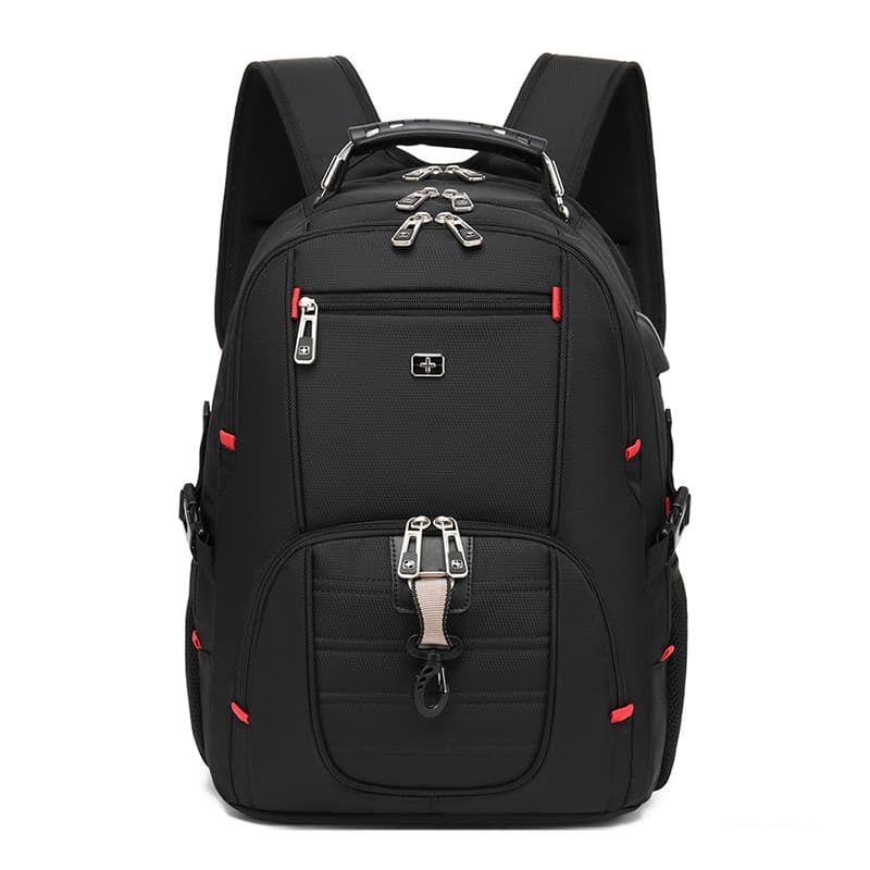 Swiss Soldier Knife Large Capacity Double Shoulder Bag for Men Travel Business Laptop Bag 17 Inch Oxford Cloth Backpack