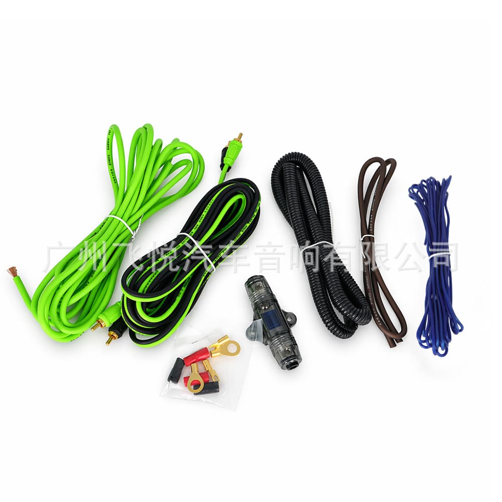 Car audio and video amplifier cable set TB-9GA amplifier modified power control connection cable car audio cable