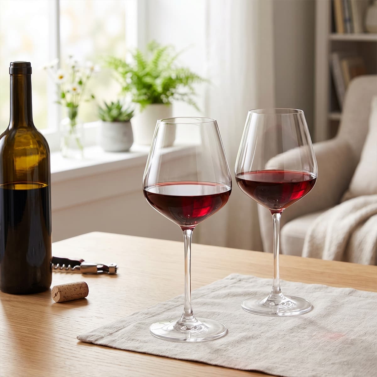 Light luxury high-end big-bellied burgundy red wine cup set commercial crystal glass goblet bar wine glass