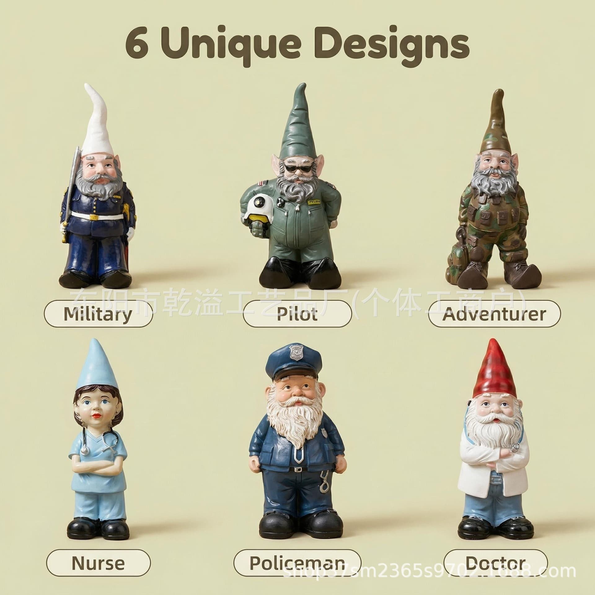 New Cross-Border Gnome Profession Elf Garden Ornament New Style Personalized Elf Dwarf Decoration Resin Craft