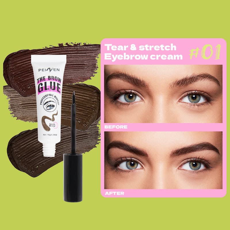 Cross-border exclusive supply peel-off eyebrow gel, peel-off tinted brow mascara, long-lasting no-smudge, easy to color, waterproof and sweat-resistant, wholesale for foreign trade